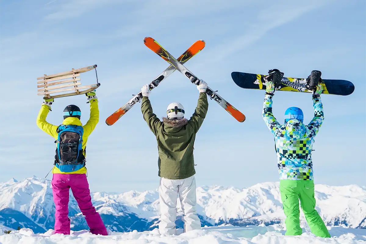 skiverleih snowboardverleih schlitten schneeschuhe graechen